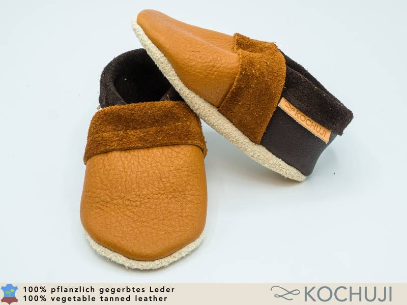 Einfache Krabbelschuhe Aus Bioleder/ Farbwahl/Hausschuhe Pflanzliche Gerbung Chromfrei Lederpuschen Einfache Krabbelschuhe Aus Bioleder/ Farbwahl/Hausschuhe Pflanzliche Gerbung Chromfrei Lederpuschen von Kochuji