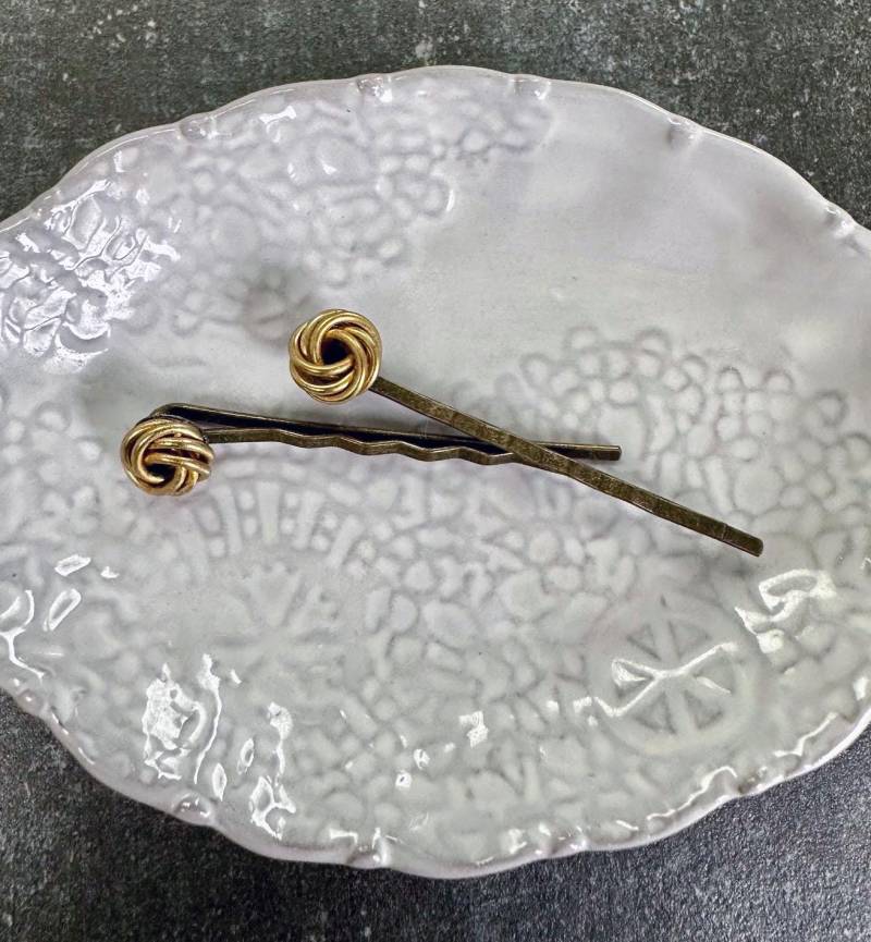 Antike Vintage Messing Knoten Bobby Pin Lot 2 Antike Vintage Messing Knoten Bobby Pin Lot 2 von KocoByJunko