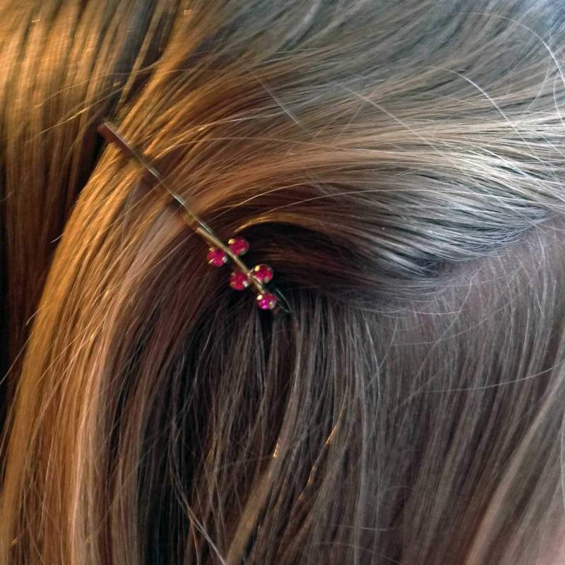 Antike Vintage Swarovski Rosa Kristallblätter Haarnadel Antike Vintage Swarovski Rosa Kristallblätter Haarnadel von KocoByJunko