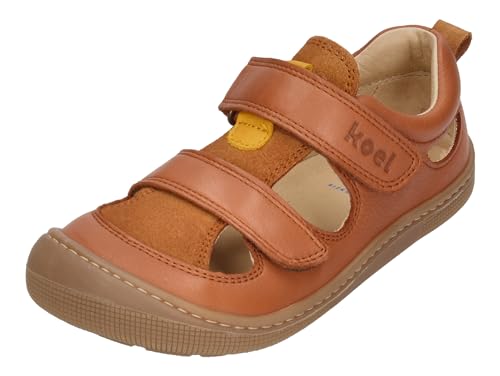 KOEL Extraweite Barefoot Kinderschuhe KATO W NAPPA cognac, Größe:27 EU von KOEL