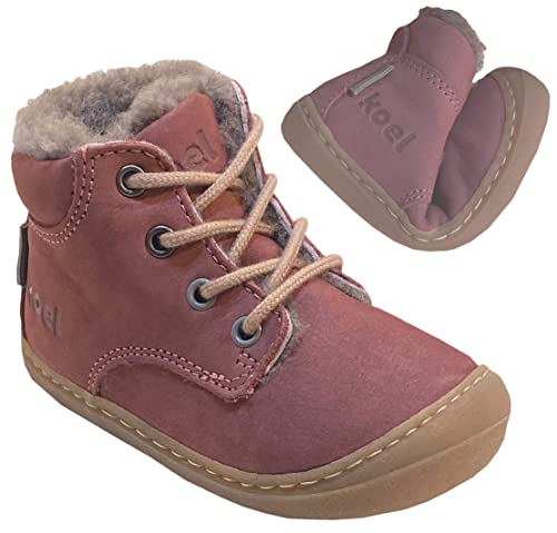 KOEL Bio Nubuk Leder- Barfußschuhe Blossom Lammwoll Futter schmale Leiste Bill v 06W004.219 (eu_Footwear_Size_System, Toddler, Numeric, medium, Numeric_27) von KOEL