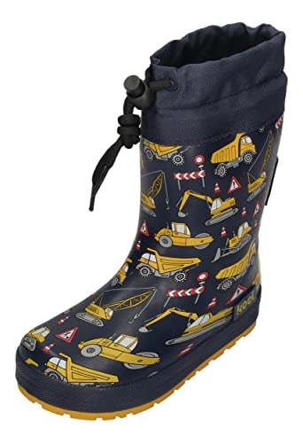 Koel Gummistiefel Winter Barfußschuhe Wellie Toggle Print Traktor Blau, Schuhgröße:EUR 30 von Koel