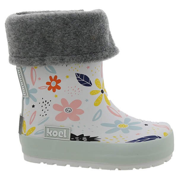 Koel - Kid's Wellie Print + Sock - Gummistiefel Gr 28 grau von Koel