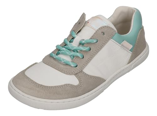 Koel Low Top Leder Sneaker in Weiß/Mint mit Zipper & Schnürung Date Suede* 08M020.301 (Mint, EU Schuhgrößensystem, Erwachsene, Damen, Numerisch, M, 36) von Koel