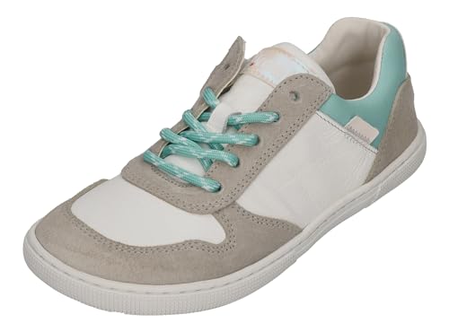 Koel Low Top Leder Sneaker in Weiß/Mint mit Zipper & Schnürung Date Suede* 08M020.301 (Mint, EU Schuhgrößensystem, Jugendliche, Numerisch, M, 34) von KOEL