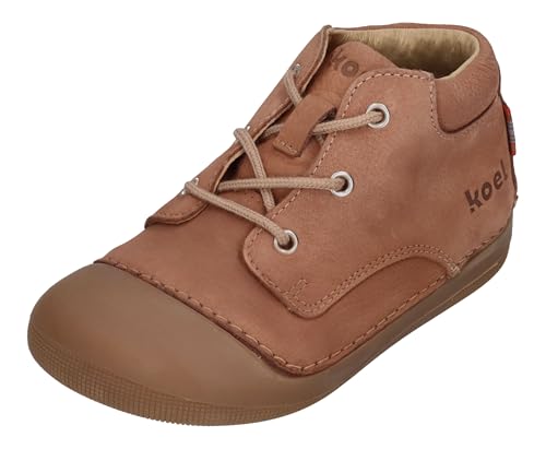 Koel Super weiche Laufanfänger Barfußschuhe Leder in Jeans oder Old Pink Schnürer v 09M001.121 (600 Old Pink, EU Schuhgrößensystem, Kleinkind, Numerisch, Breit, 20) von KOEL