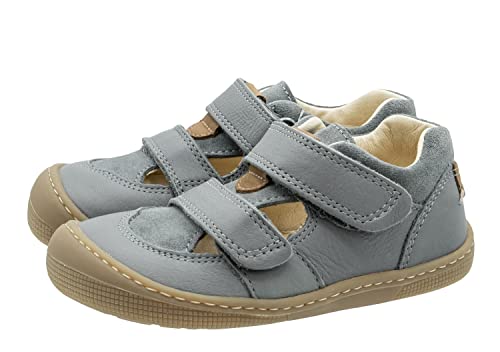 Koel4kids Sandalen Barfußschuhe Devin Kinder Barefoot Leder grau, Schuhgröße:EUR 30 von KOEL