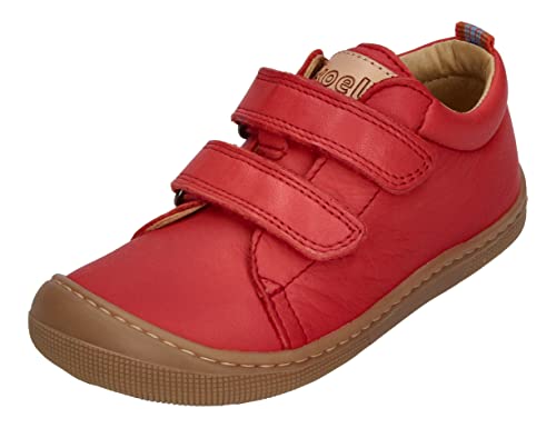 Koel4Kids Barfußschuhe/Halbschuhe mit Klett aus Nappa Leder in Rot Leiste Danny 07M008 (Numeric_25) von KOEL