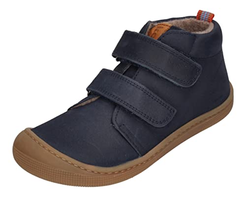 Koel4Kids Nubuk Lederschuhe Navy + Wollfutter, Barfußschuhe breitere Leiste Don 002.233-100 (Numeric_27) von KOEL