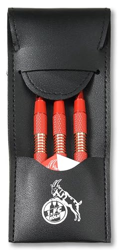 1. FC Köln Dartpfeile mit Etui und Flights Steeldarts Dart Pfeile - Plus Lesezeichen I love Köln von Köln Cologne