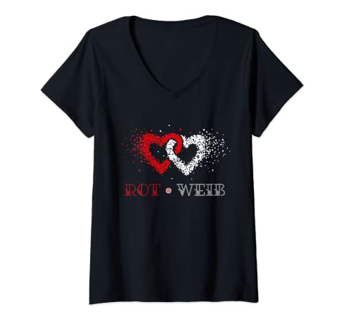 Damen Köln Rot Weiss Karneval Fasching Konfetti Geschenkidee T-Shirt mit V-Ausschnitt Damen Köln Rot Weiss Karneval Fasching Konfetti Geschenkidee T-Shirt mit V-Ausschnitt von Köln Karneval Rot Weiss Konfetti Geschenkidee