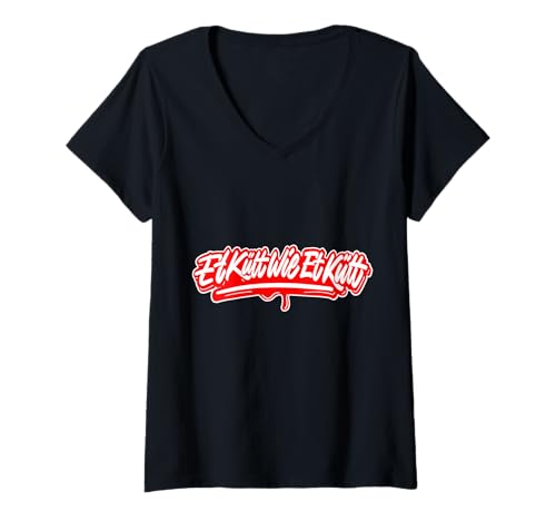 Damen Köln Et Kütt Wie Et Kütt Kölsch Kölner Dom Grundgesetz Köln T-Shirt mit V-Ausschnitt Damen Köln Et Kütt Wie Et Kütt Kölsch Kölner Dom Grundgesetz Köln T-Shirt mit V-Ausschnitt von Köln Outfits Für Echte Kölner Zu Karneval In Kölle