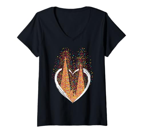 Damen Kölner Dom Konfetti Im Herzen Karneval Für Kölner Alaaf Köln T-Shirt mit V-Ausschnitt Damen Kölner Dom Konfetti Im Herzen Karneval Für Kölner Alaaf Köln T-Shirt mit V-Ausschnitt von Köln Outfits Für Echte Kölner Zu Karneval In Kölle