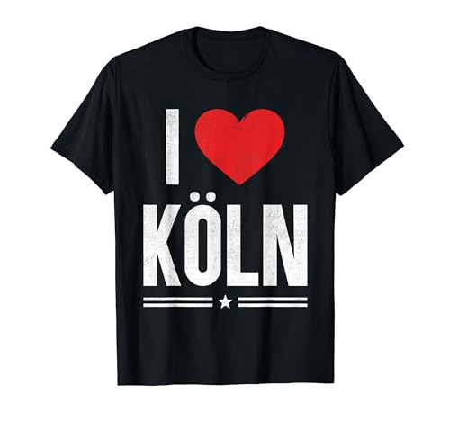 Ich liebe Köln Souvenirs Herren Damen I Love Köln T-Shirt Ich liebe Köln Souvenirs Herren Damen I Love Köln T-Shirt von Köln Skyline Köln Herz Köln Stadt Köln