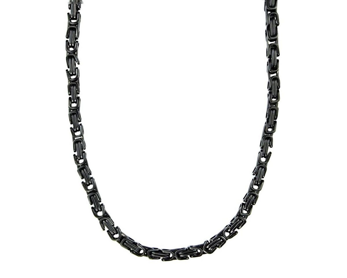 König Design Kette ohne Anhänger, Königskette Herrenkette Männer Kette Halskette Edelstahl - 5 mm König Design Kette ohne Anhänger, Königskette Herrenkette Männer Kette Halskette Edelstahl - 5 mm von König Design