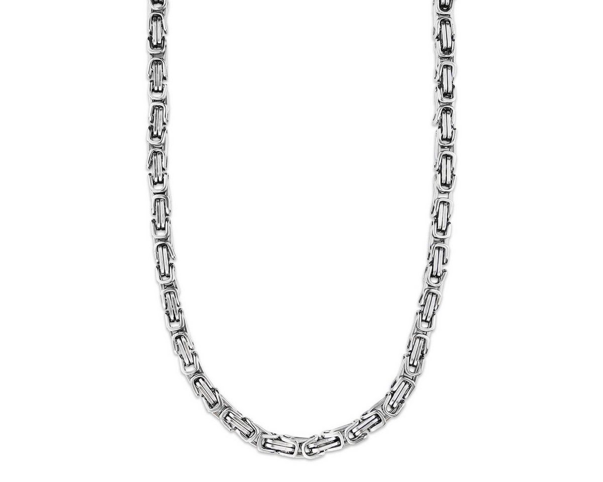 König Design Kette ohne Anhänger, Königskette Herrenkette Männer Kette Halskette Edelstahl - 9 mm von König Design