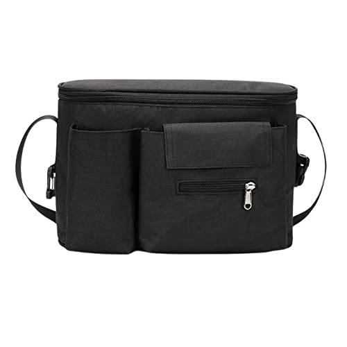 König Design Kinderwagen Organizer Kinderwagentasche Buggy Tasche Getränkehalter Wickeltasche (Schwarz) von König Design