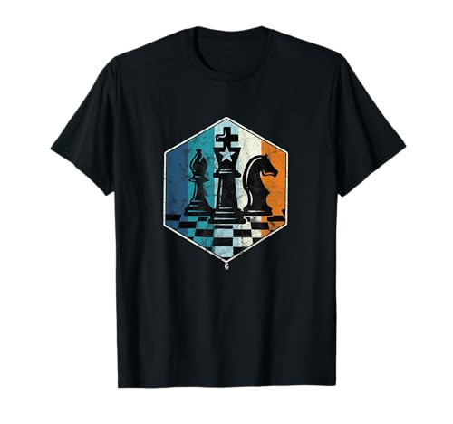 Schachmatt Vintage Schach Figuren Schachspieler Geschenk T-Shirt Schachmatt Vintage Schach Figuren Schachspieler Geschenk T-Shirt von König Läufer Springer Schach Geschenke