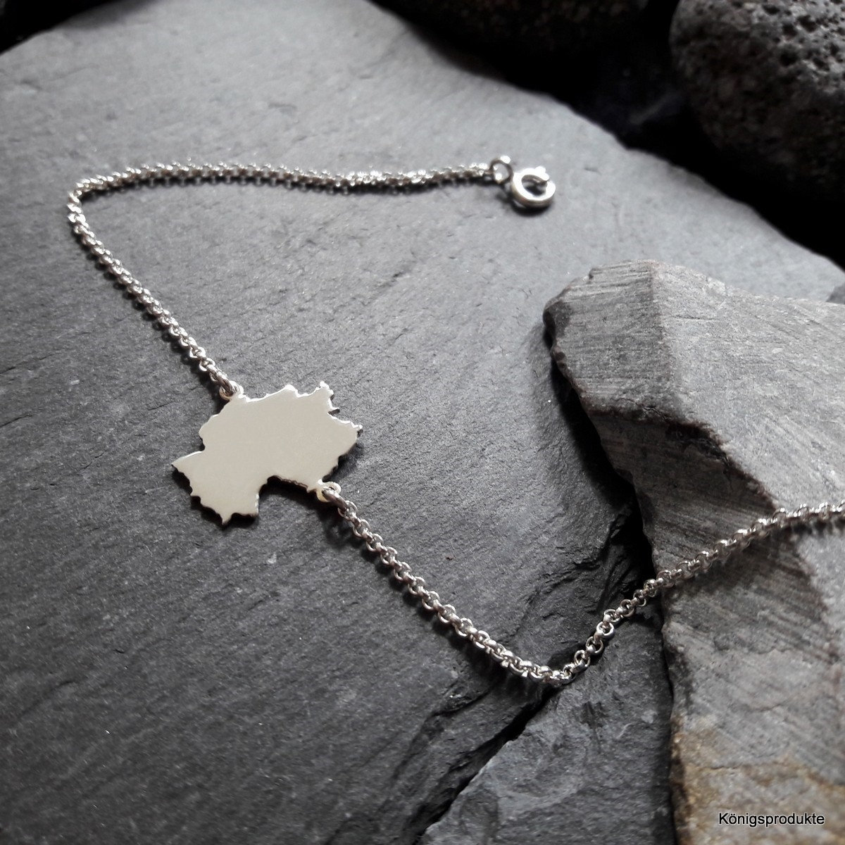 Deutschland Landkarte Armband in 925Er Silber, Länge Wählbar | Lk-12/Deutschland Deutschland Landkarte Armband in 925Er Silber, Länge Wählbar | Lk-12/Deutschland von Koenigsprodukte