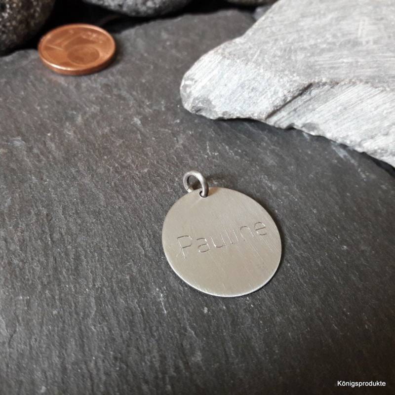 Gravurplatten Anhänger Mit Gravur Aus Edelstahl, Namenskette, Größe Wählbar | Gk120/stahl von Koenigsprodukte