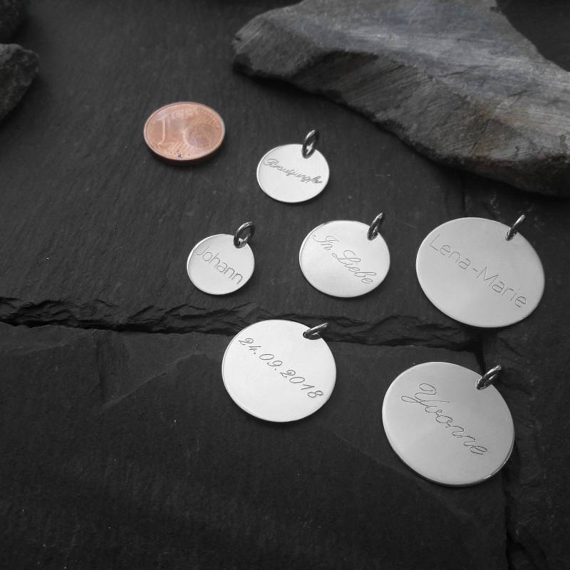 Gravurplatten Anhänger in 925Er Silber, Stärke Ca. 0, 5 Mm, Größe Wählbar | Gk120_0, 5/Silber von Koenigsprodukte