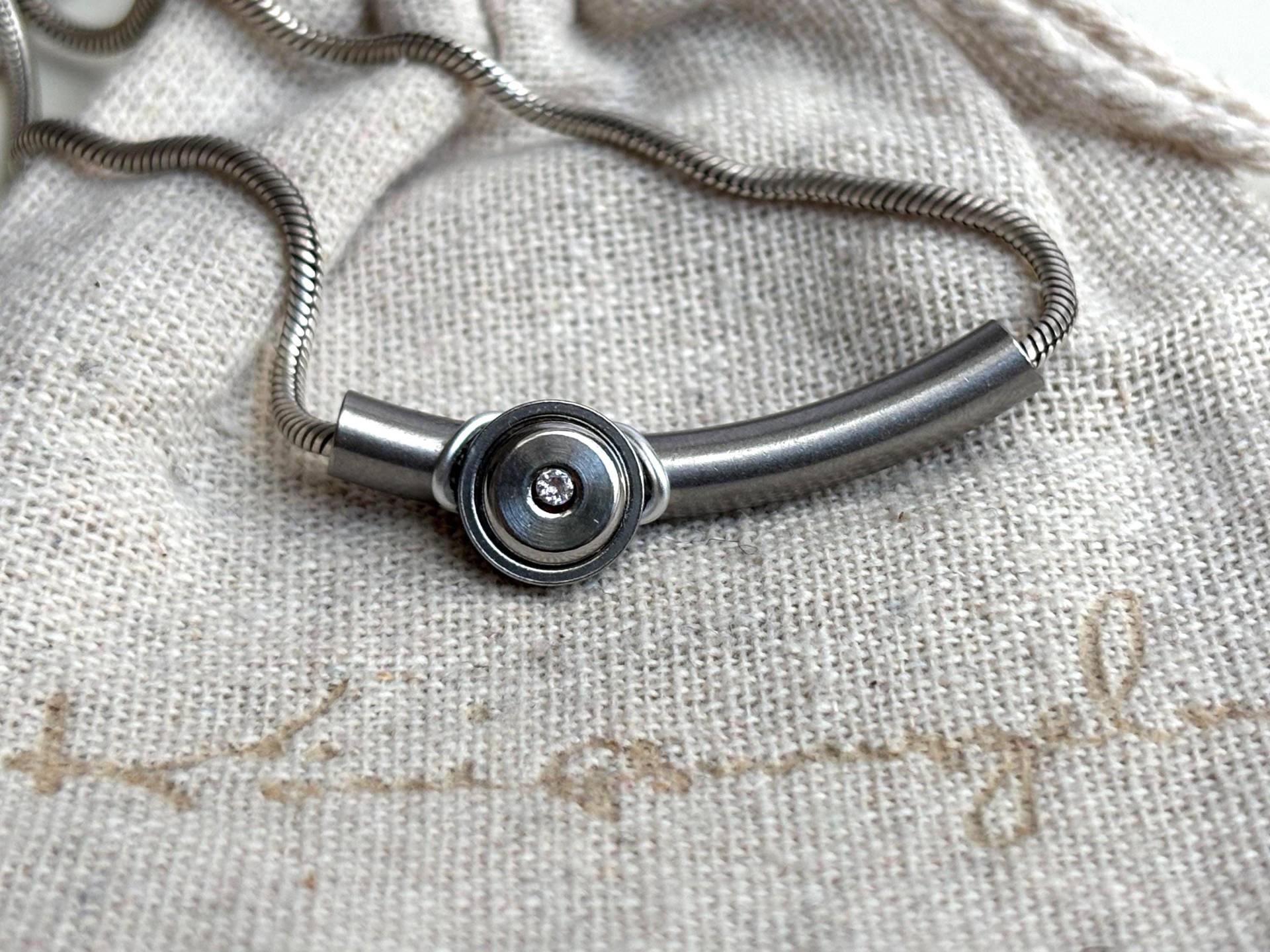 Kette Edelstahl Mit Zirkonia Kette Edelstahl Mit Zirkonia von Koenigswurzeln