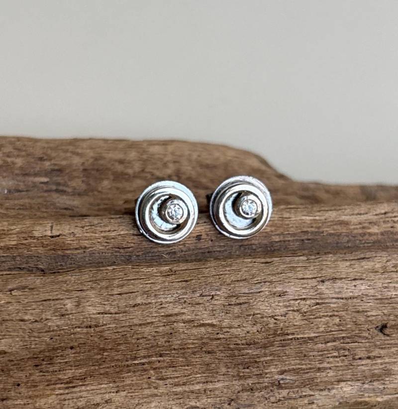 Ohrstecker Sterlingsilber Edelstahl Mit Zirkonia von Koenigswurzeln