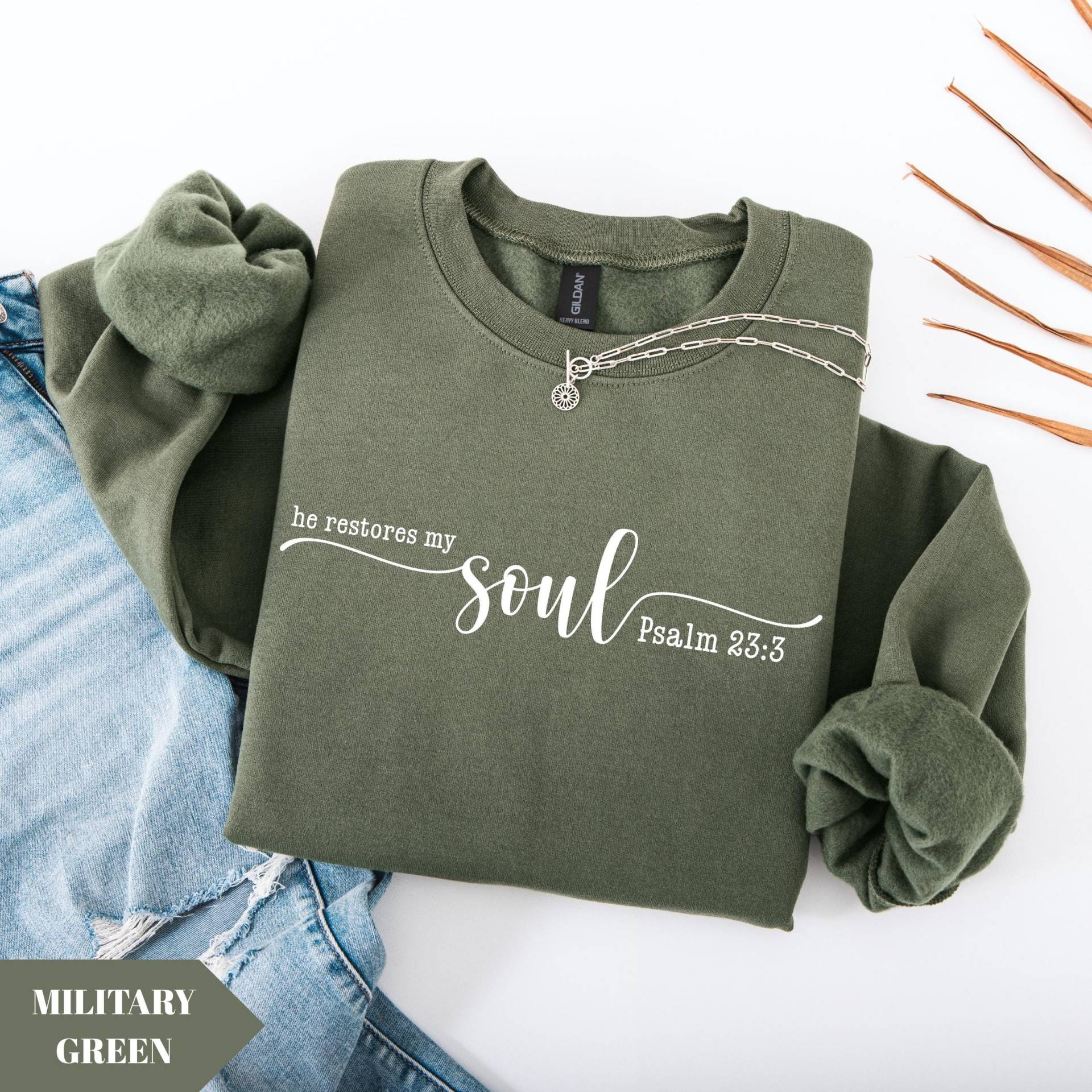 Blumen Bibel Vers Sweatshirt, Christian Apparel Religiöses Geschenk von KogeraOnlineShop