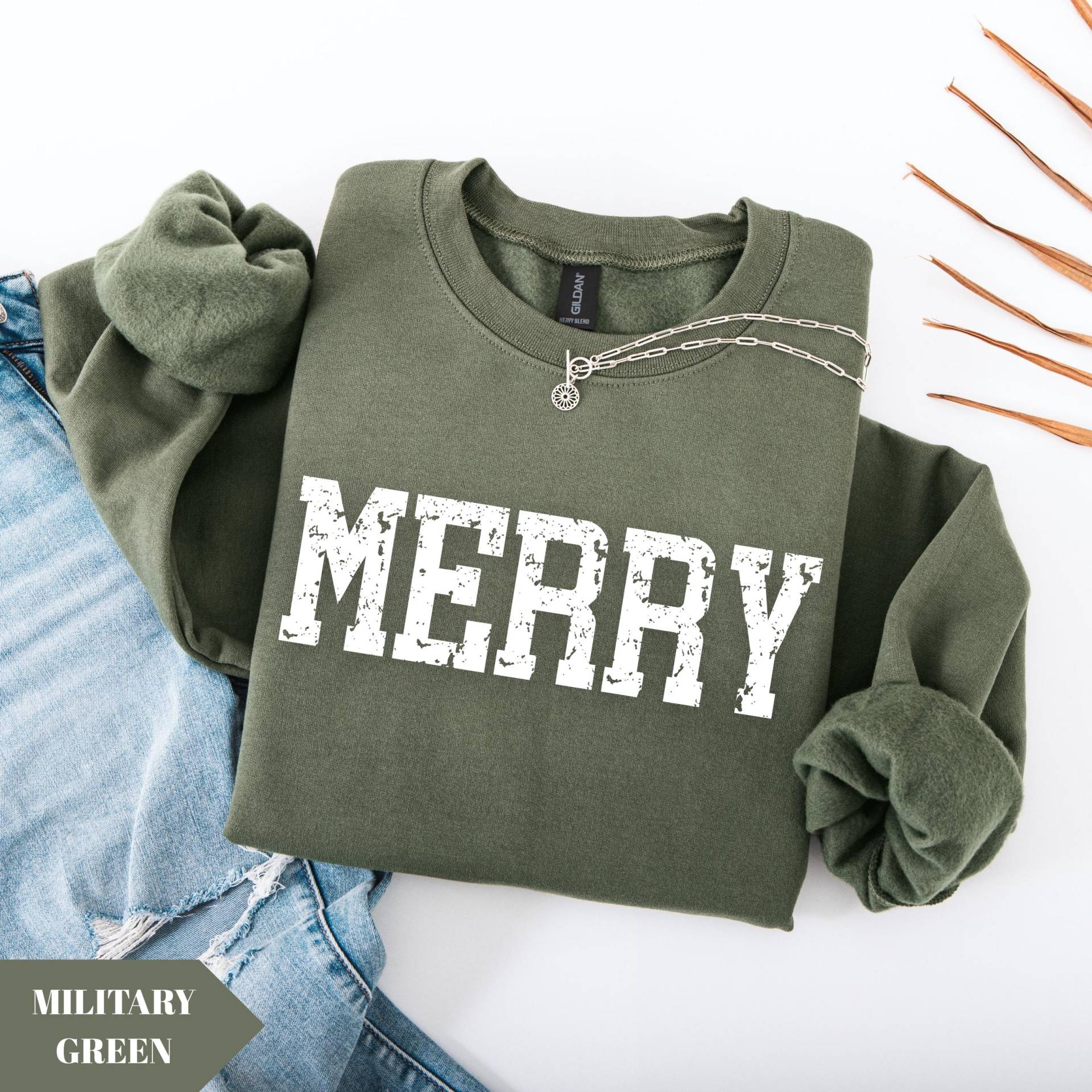 Retro Fröhliches Sweatshirt, Frohe Weihnachten Damen Weihnachtshemd, Festlicher Urlaub Pullover, Süßes Weihnachtsgeschenk, Weihnachtshemd von KogeraOnlineShop