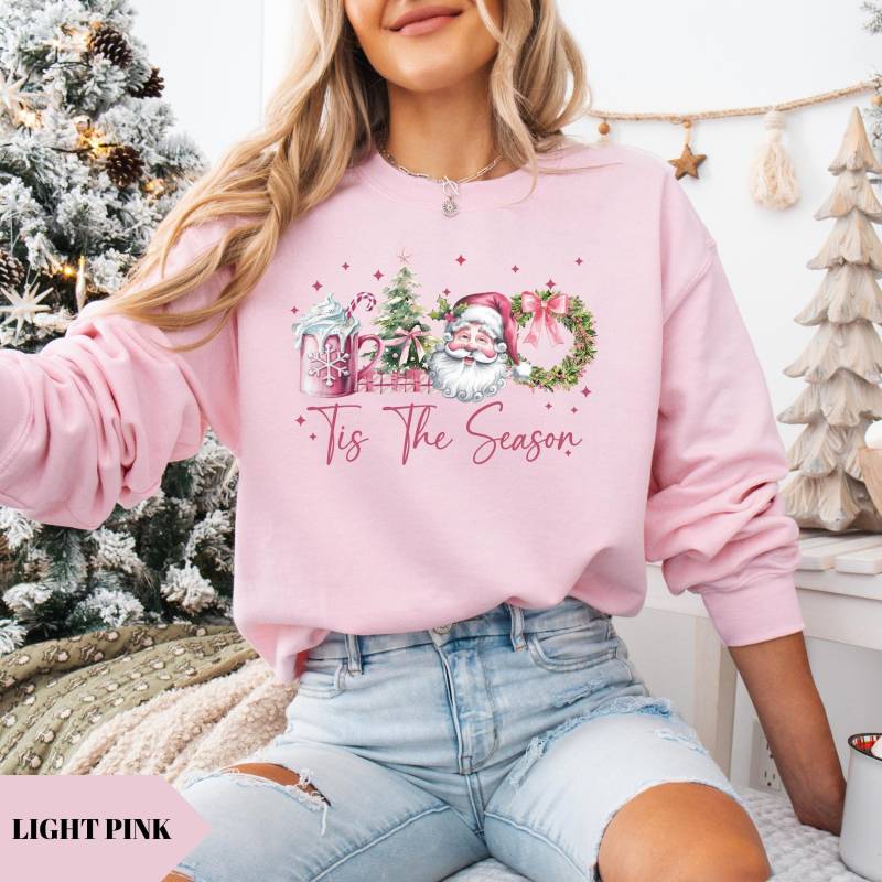 Tis The Season Sweatshirt, Weihnachten Frohe Shirt, Niedlicher Winter Hoodie von KogeraOnlineShop