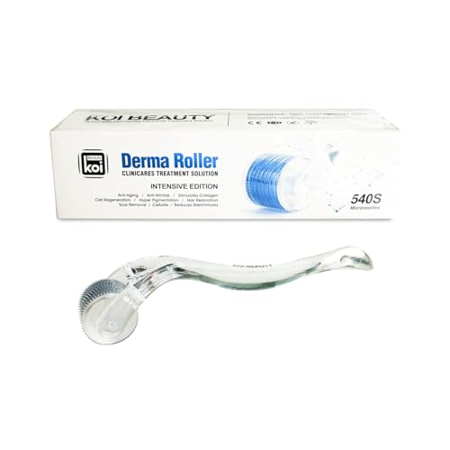 KOI BEAUTY Derma roller 1mm für Haarwachstum für Frauen Männer, Microneedling Roller mit 540 Edelstahl Nadeln, Bartroller für Bartwuchs, Nadelroller für Haare Scalp Bart Gesicht Körper KOI BEAUTY Derma roller 1mm für Haarwachstum für Frauen Männer, Microneedling Roller mit 540 Edelstahl Nadeln, Bartroller für Bartwuchs, Nadelroller für Haare Scalp Bart Gesicht Körper von Koi Beauty