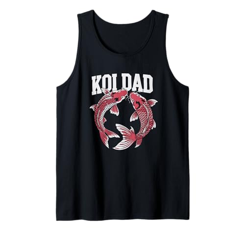 Herren Koi Dad Koiteich Vater Koi Fisch Liebhaber Männer Design Tank Top von Koi Teich Leben Zen Hobby Naturfreund Aquascaping