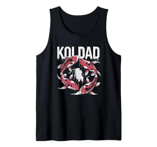 Herren Koi Dad Koiteich Vater Koi Fisch Liebhaber Männer Design Tank Top von Koi Teich Leben Zen Hobby Naturfreund Aquascaping