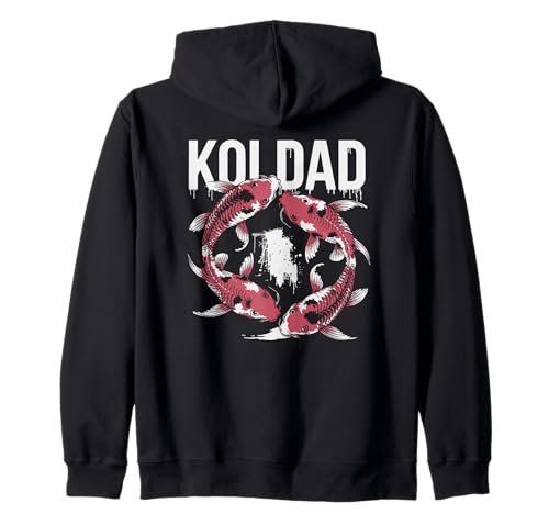 Koi Dad Koiteich Vater Koi Fisch Liebhaber Männer Design Kapuzenjacke von Koi Teich Leben Zen Hobby Naturfreund Aquascaping