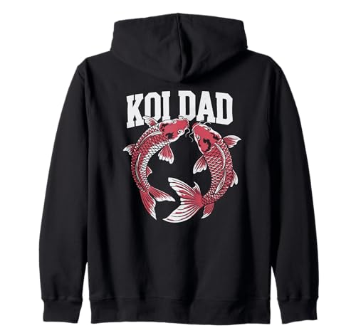 Koi Dad Koiteich Vater Koi Fisch Liebhaber Männer Design Kapuzenjacke von Koi Teich Leben Zen Hobby Naturfreund Aquascaping