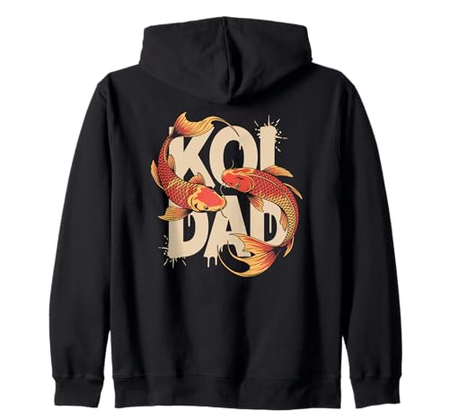 Koi Dad Koiteich Vater Koi Fisch Liebhaber Männer Design Kapuzenjacke von Koi Teich Leben Zen Hobby Naturfreund Aquascaping