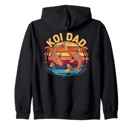 Koi Dad Koiteich Vater Koi Fisch Liebhaber Männer Design Kapuzenjacke von Koi Teich Leben Zen Hobby Naturfreund Aquascaping