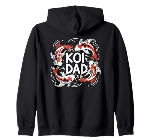 Koi Dad Koiteich Vater Koi Fisch Liebhaber Männer Design Kapuzenjacke von Koi Teich Leben Zen Hobby Naturfreund Aquascaping
