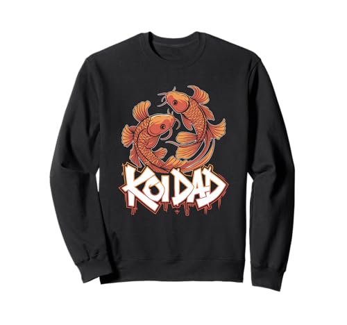 Koi Dad Koiteich Vater Koi Fisch Liebhaber Männer Design Sweatshirt von Koi Teich Leben Zen Hobby Naturfreund Aquascaping