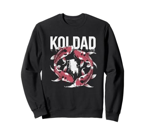 Koi Dad Koiteich Vater Koi Fisch Liebhaber Männer Design Sweatshirt von Koi Teich Leben Zen Hobby Naturfreund Aquascaping