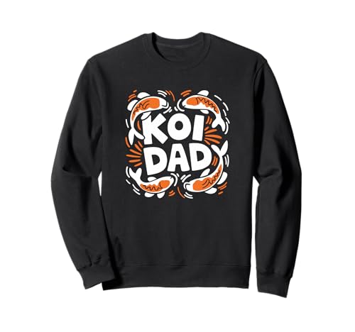 Koi Dad Koiteich Vater Koi Fisch Liebhaber Männer Design Sweatshirt von Koi Teich Leben Zen Hobby Naturfreund Aquascaping