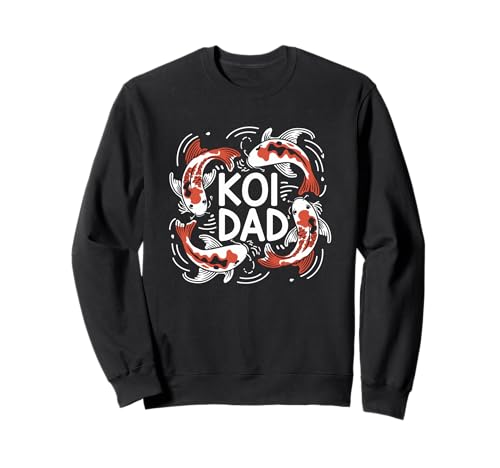 Koi Dad Koiteich Vater Koi Fisch Liebhaber Männer Design Sweatshirt von Koi Teich Leben Zen Hobby Naturfreund Aquascaping