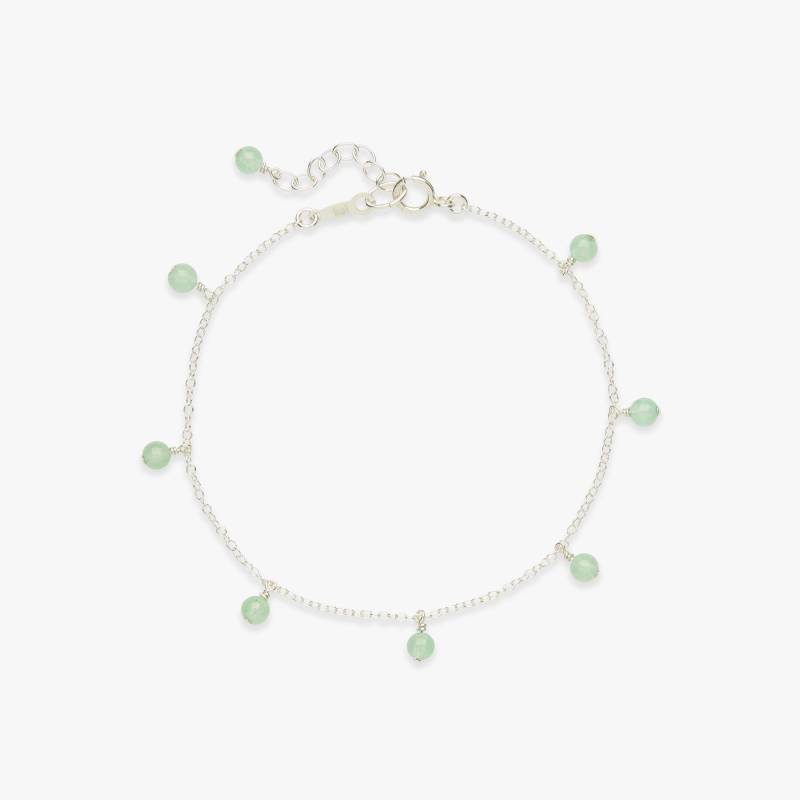 Baumelndes Armband Mit Glatten Kieselsteinen | Silberarmband Anhängern Aus Natürlichen Edelsteinen 925Er Sterlingsilber Baumelndes Armband Mit Glatten Kieselsteinen | Silberarmband Anhängern Aus Natürlichen Edelsteinen 925Er Sterlingsilber von KoiAtelier