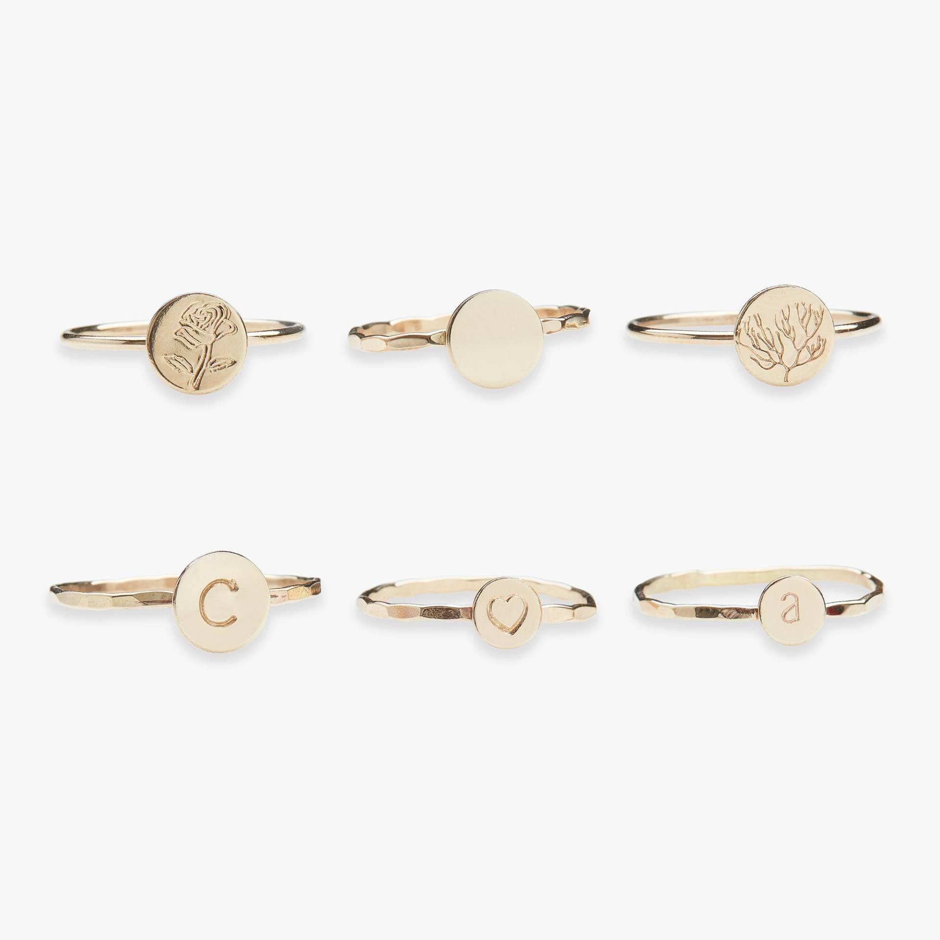 Goldener Anfangsring | Personalisierter Ring Mit Buchstaben Oder Symbol Gold Gefülltes Goldener Anfangsring | Personalisierter Ring Mit Buchstaben Oder Symbol Gold Gefülltes von KoiAtelier