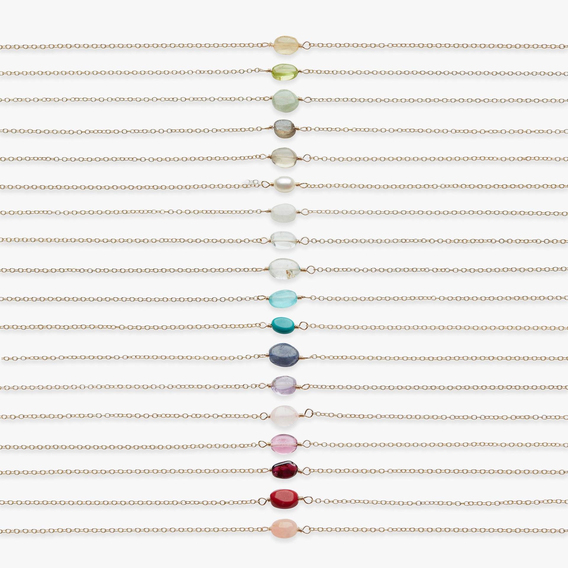 Kiesel-Edelstein-Armband | Goldarmband Mit Natürlichen Ovalen Edelsteinen Goldgefülltes Gold Kiesel-Edelstein-Armband | Goldarmband Mit Natürlichen Ovalen Edelsteinen Goldgefülltes Gold von KoiAtelier
