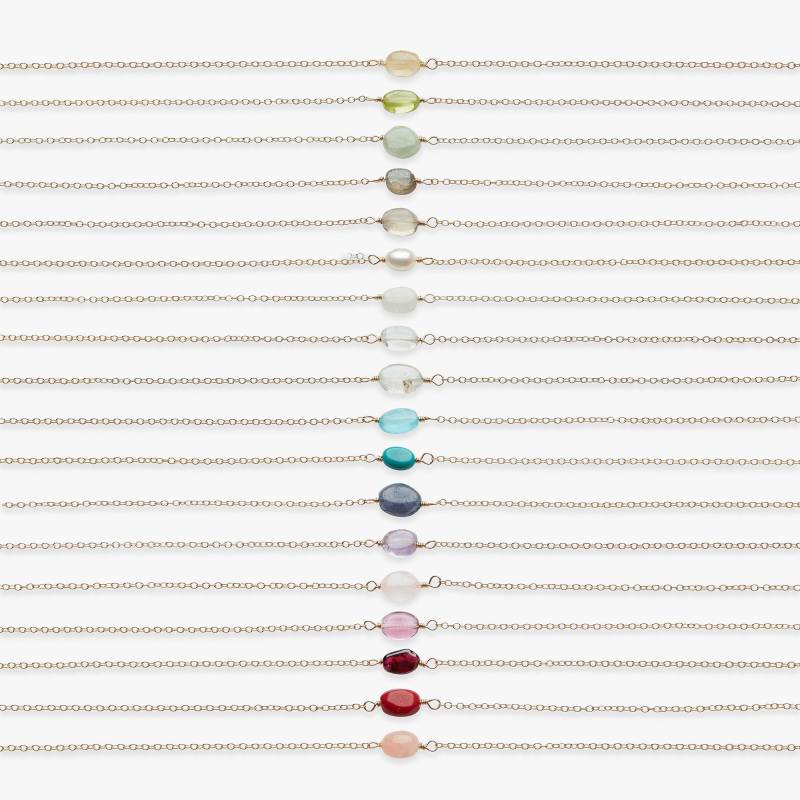 Kiesel-Edelstein-Armband | Goldarmband Mit Natürlichen Ovalen Edelsteinen Goldgefülltes Gold Kiesel-Edelstein-Armband | Goldarmband Mit Natürlichen Ovalen Edelsteinen Goldgefülltes Gold von KoiAtelier