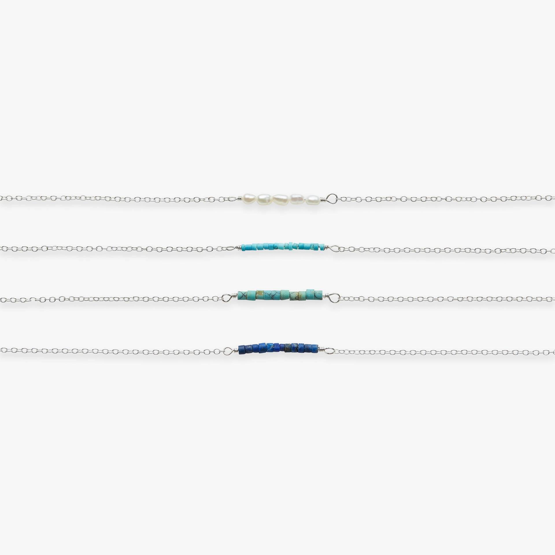 The Odd Ones Out Edelsteinarmbänder | Silberarmband Mit Lapislazuli, Türkis Oder Perle Sterlingsilber The Odd Ones Out Edelsteinarmbänder | Silberarmband Mit Lapislazuli, Türkis Oder Perle Sterlingsilber von KoiAtelier