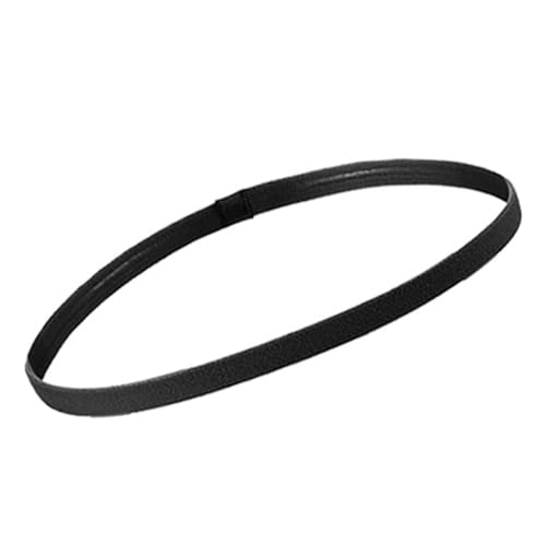 Koieam Sports Headband,Thin Non Slip Elastic Sport Headband Hair Band with Non Slip Silicone Grip Exercise Sweatband Headwear for Men Women Football Basketball Soccer Tennis (Black) von Koieam