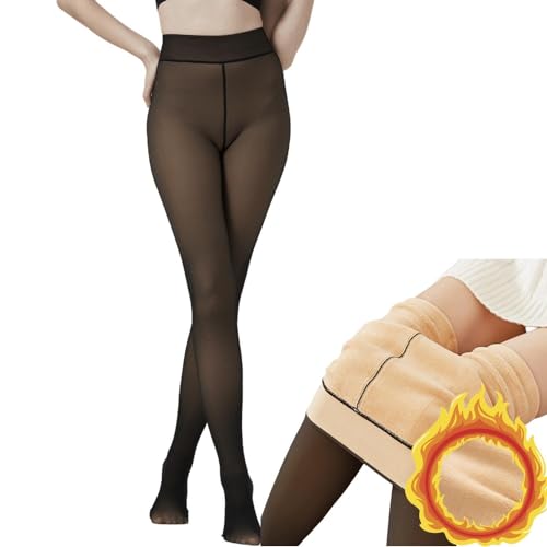 Koirerooy Strumpfhosen Damen Winter 220g/320g S/M/L/XL Thermo Strumpfhose Damen Strumpfhose Gefüttert Thermostrumpfhosen Hohe Taille Pantyhose Winter Leggings Damen von Koirerooy