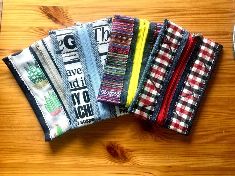 Mehrzwecktäschchen #kosmetiktasche #upcyclingtäschchen von KojariKreationen